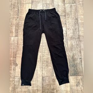 Beyond Scrubs Black Jogger Scrub Pant Size Small